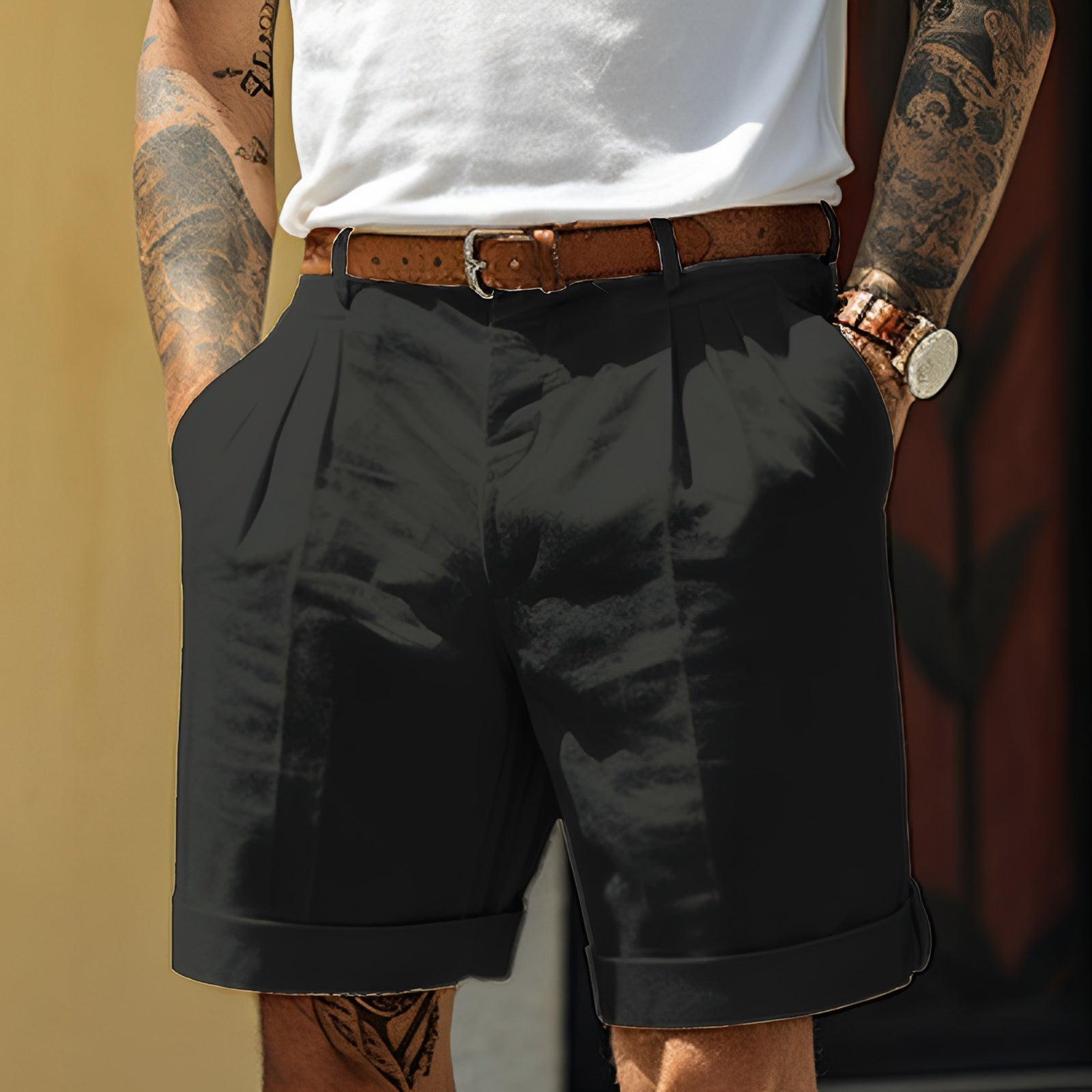 Adrian - Herren-Shorts mit geradem, legerem Design