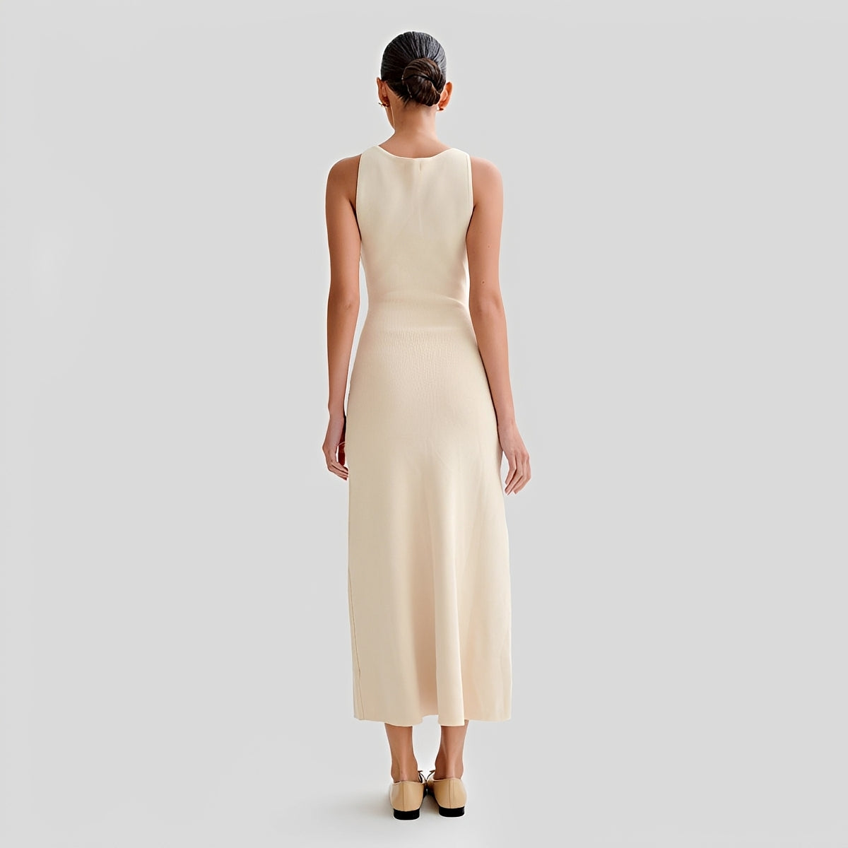 Jessica - Damen-Midikleid in stilvoller Länge mit Knopfleiste