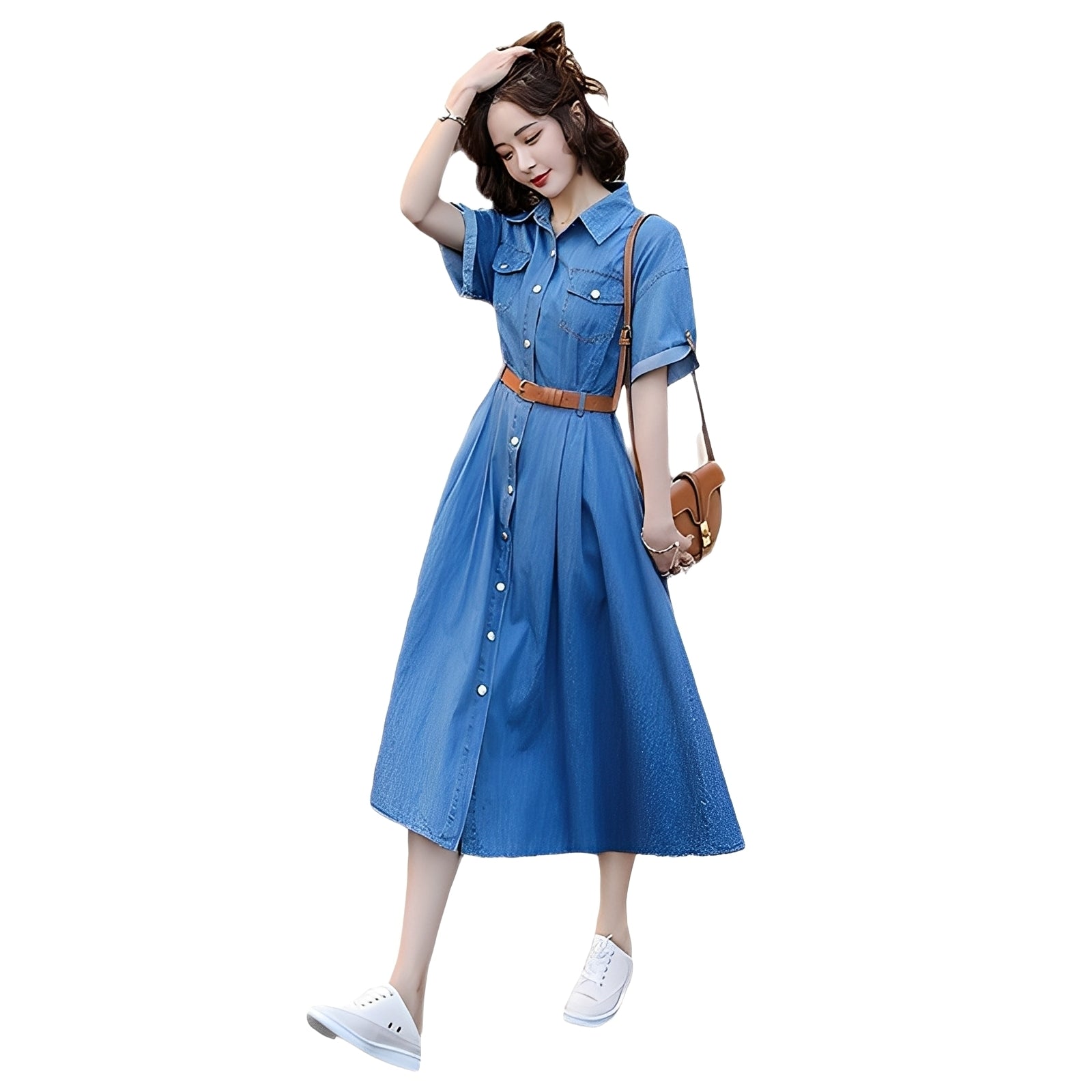 Gwendoline - Bequemes Jeanskleid für Damen