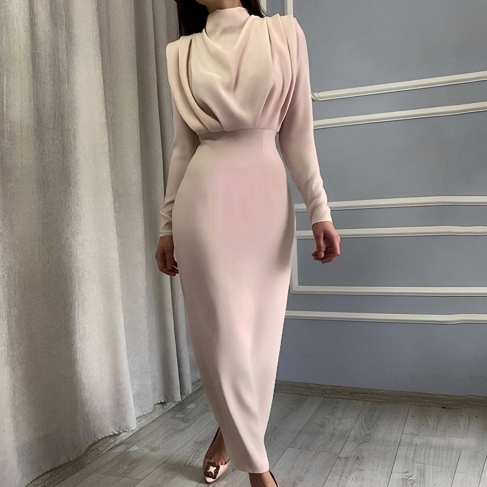 Jamie - Elegantes Damen-Langarmkleid