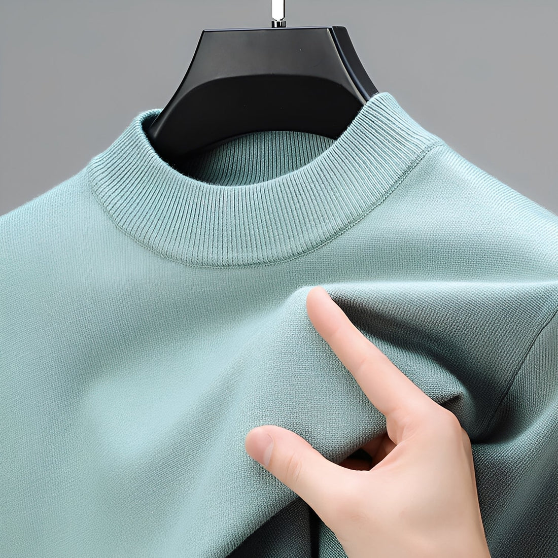 Davis – Bequemer Herrenpullover mit Saum