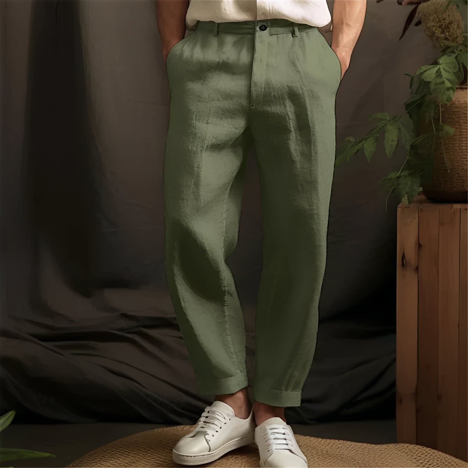 Eugene - Locker geschnittene, gerade Hose für Herren