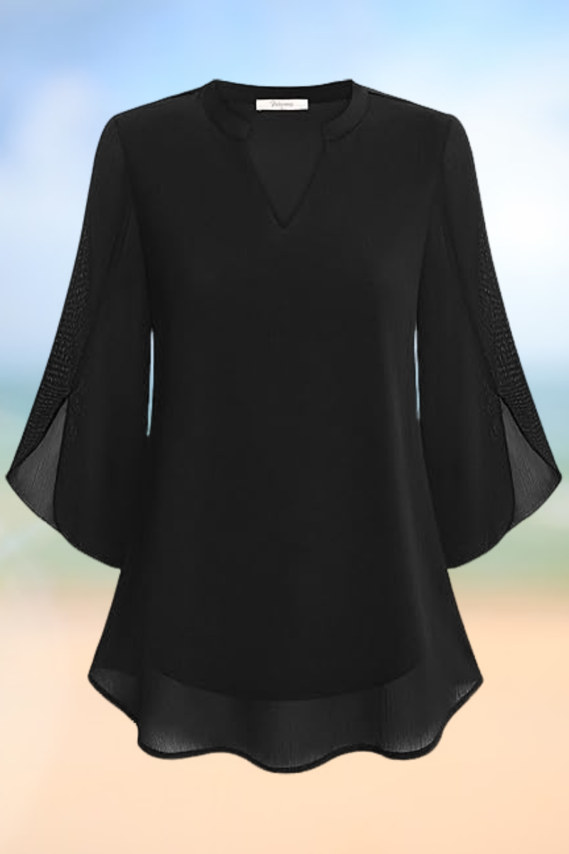 Celeste - Elegante Bluse mit offenen Ärmeln