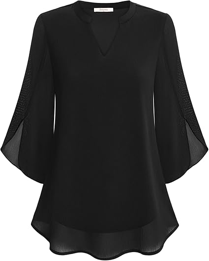 Brianna - Bluse mit offenem Ärmel und modischer Bewegung