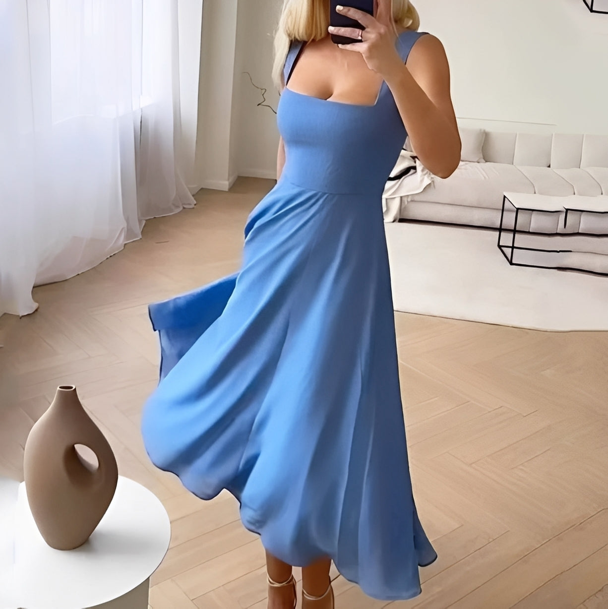 Darcie - Legeres ärmelloses Damenkleid