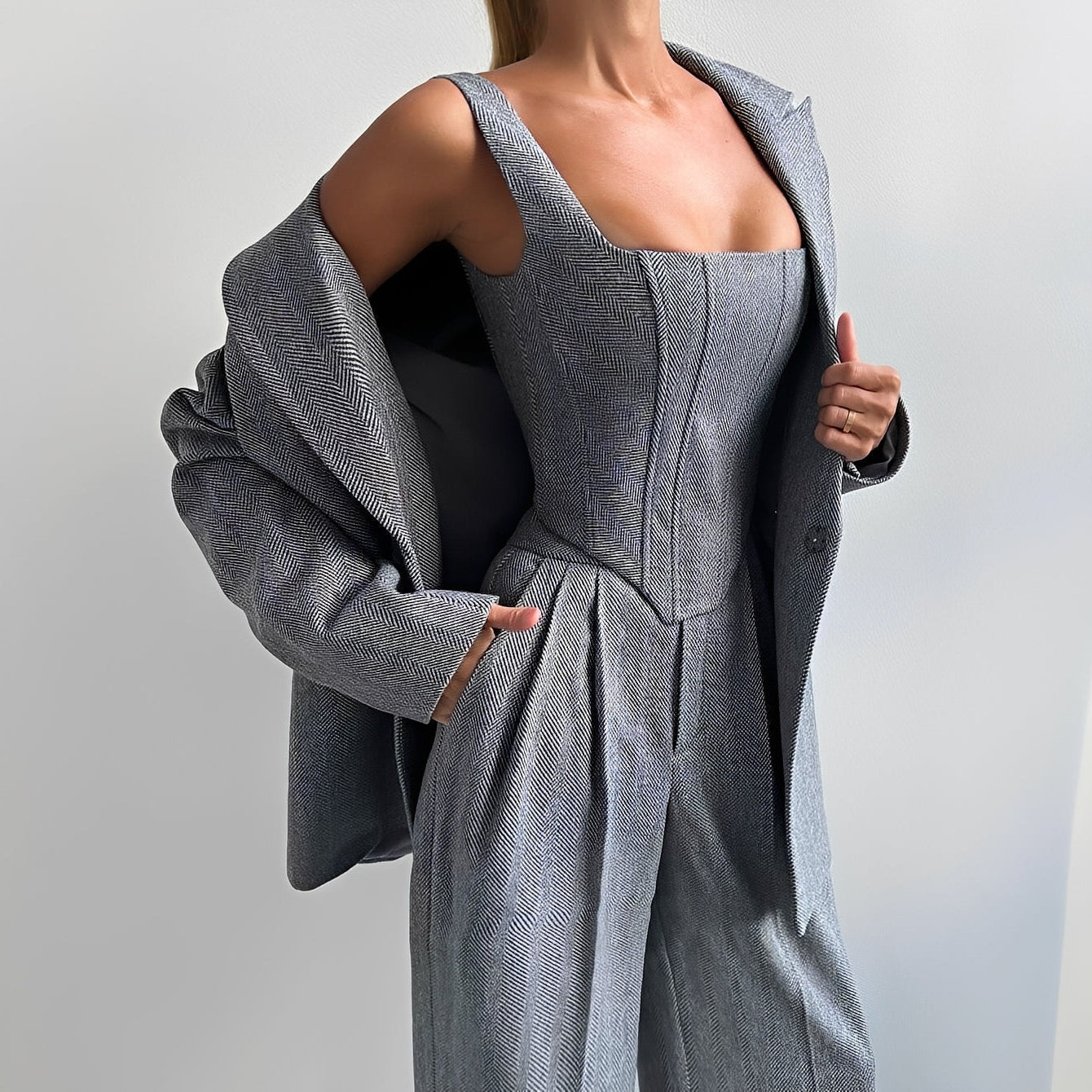 Madeline - Elegantes dreiteiliges Blazer-Set für Frauen