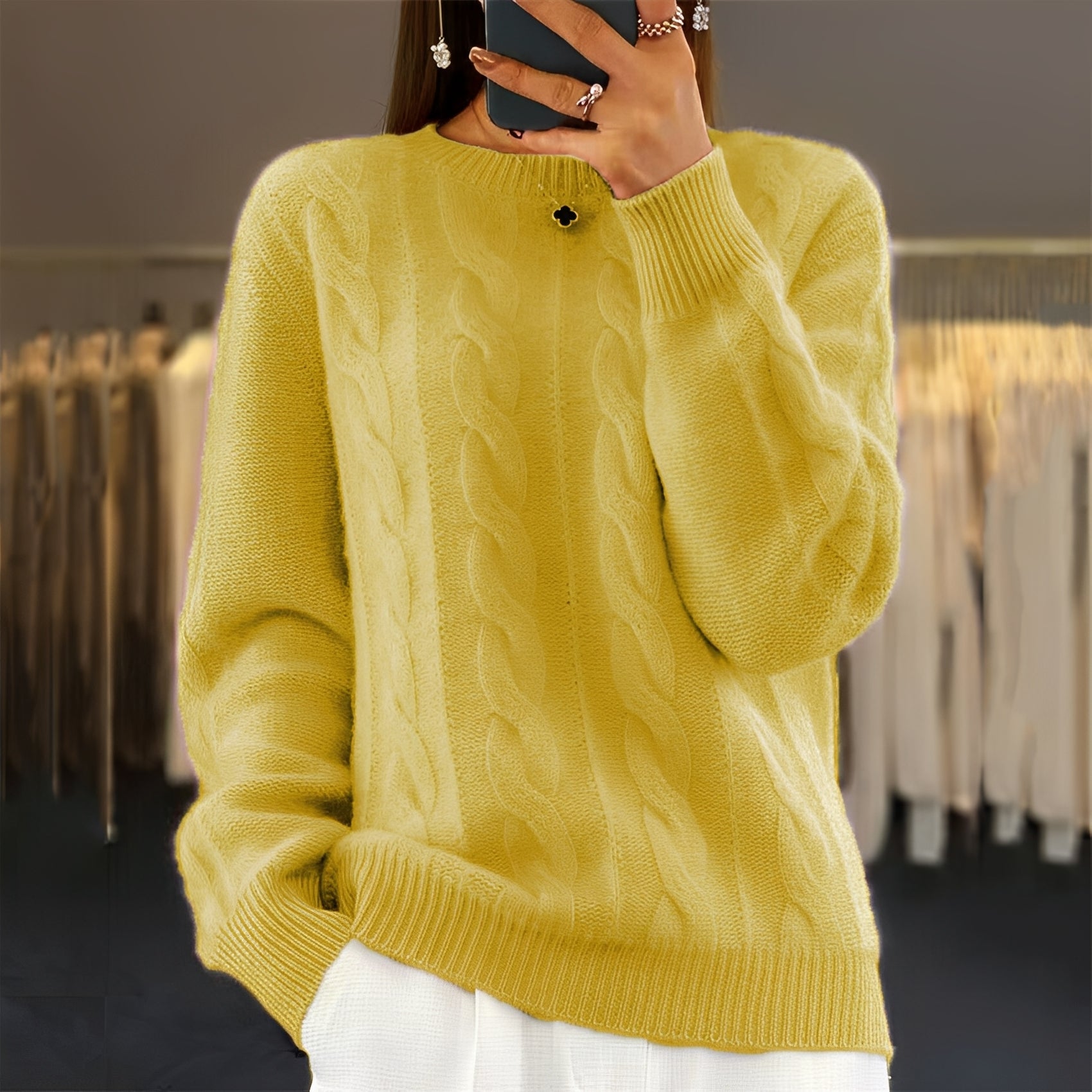 Jasmin - Eleganter Damen-Strickpullover