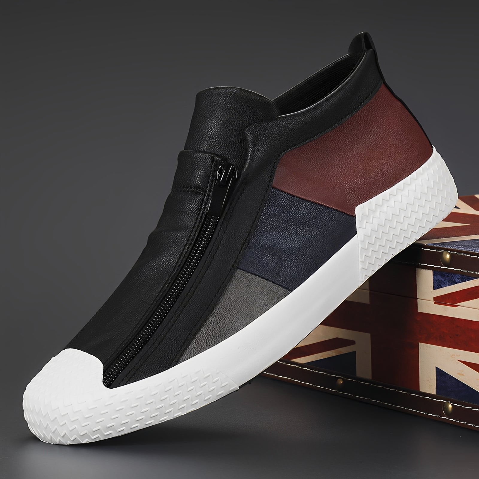 Alex - Elegante Herrenschuhe mit Farbkontrasten