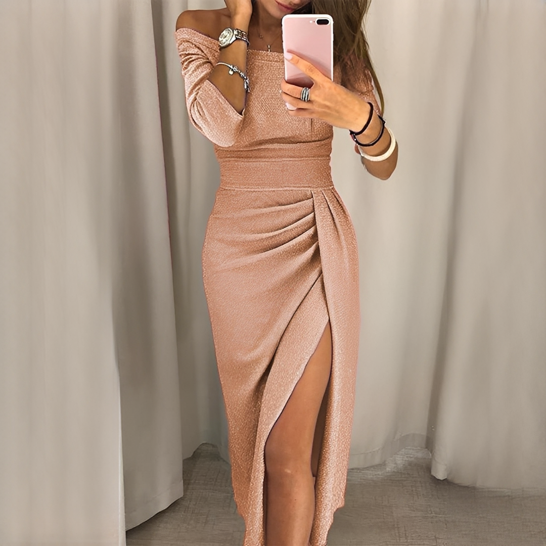 Cristy - Elegantes Kleid mit schulterfreien Trägern für Frauen