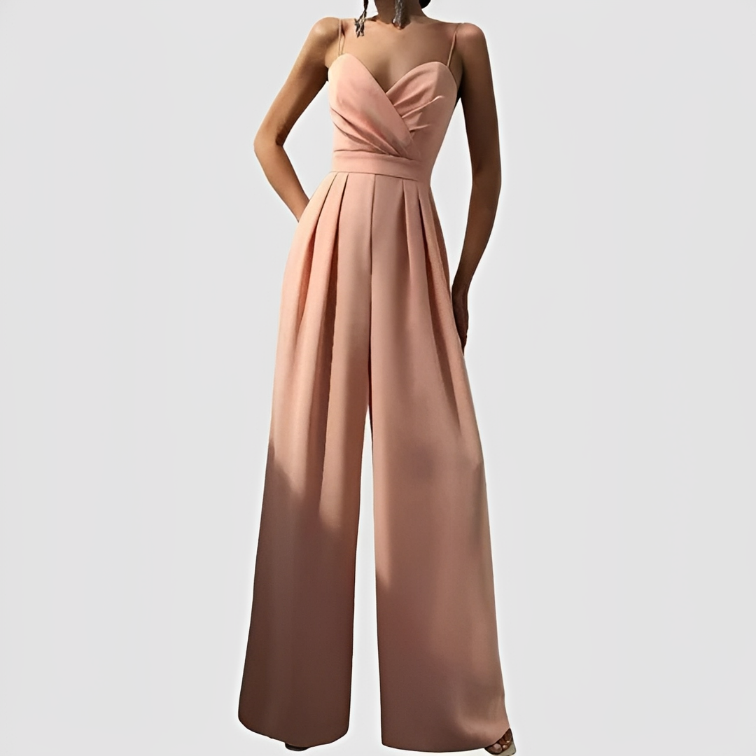 Glysha - Eleganter Jumpsuit mit weitem Bein für Frauen