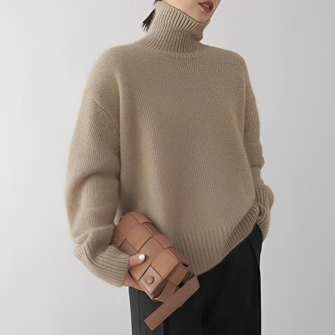 Ophélie - Stilvoller Rollkragenpullover für Damen