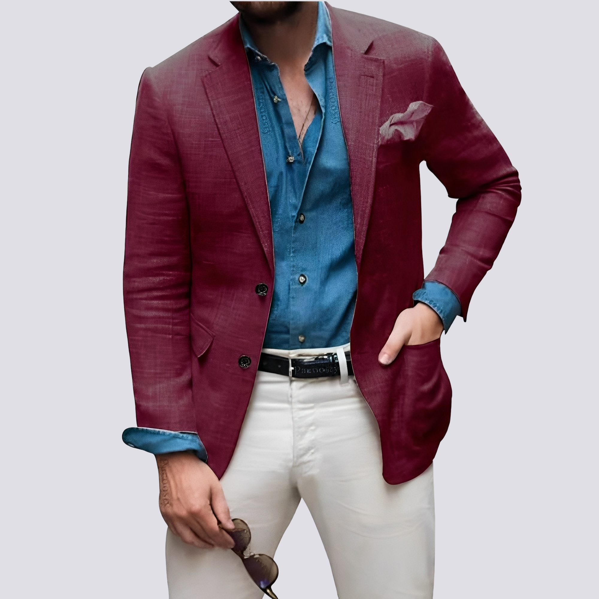 Glenn - Elegante Jacke für Männer mit Knöpfen