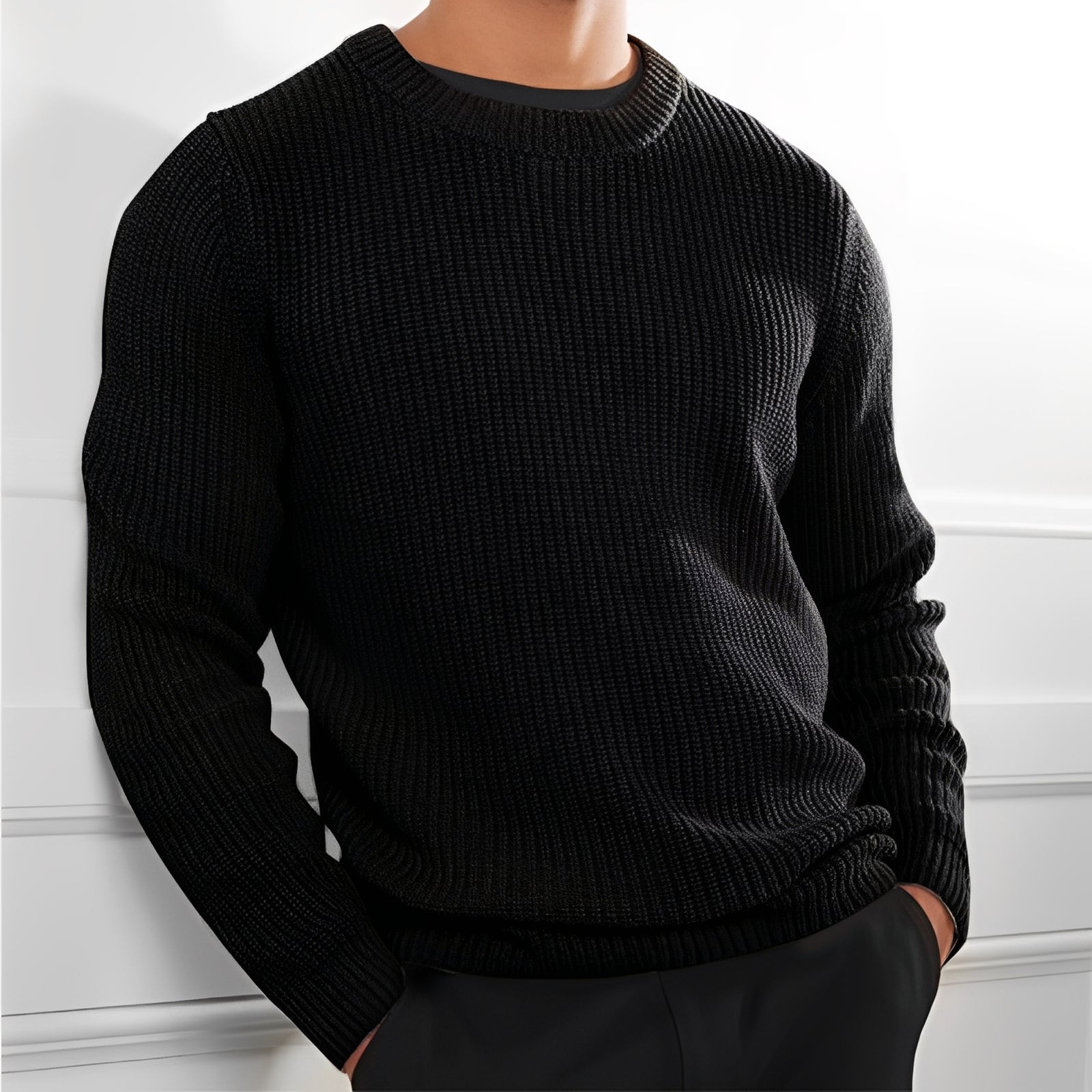 Floyd - Bequemer Herren-Strickpullover mit Rundhalsausschnitt
