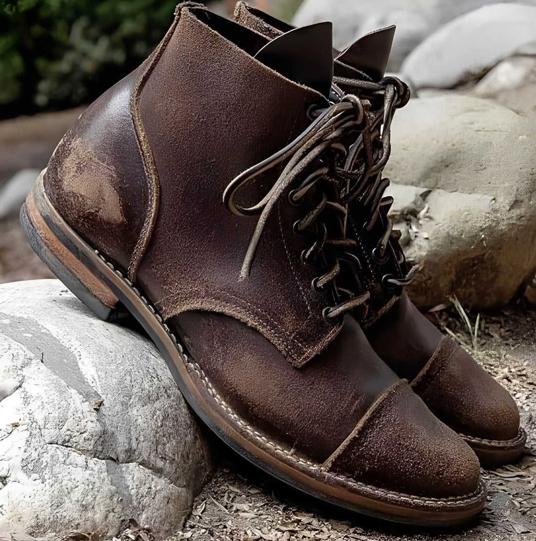 Lucrèce - Winterstiefel für Herren mit Schnürung