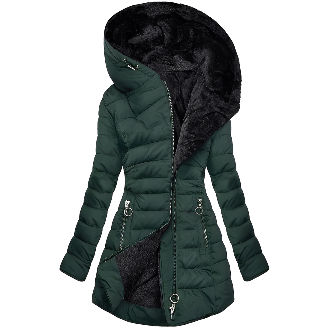 Jasmine - Moderne Damen-Winterjacke mit Kapuze