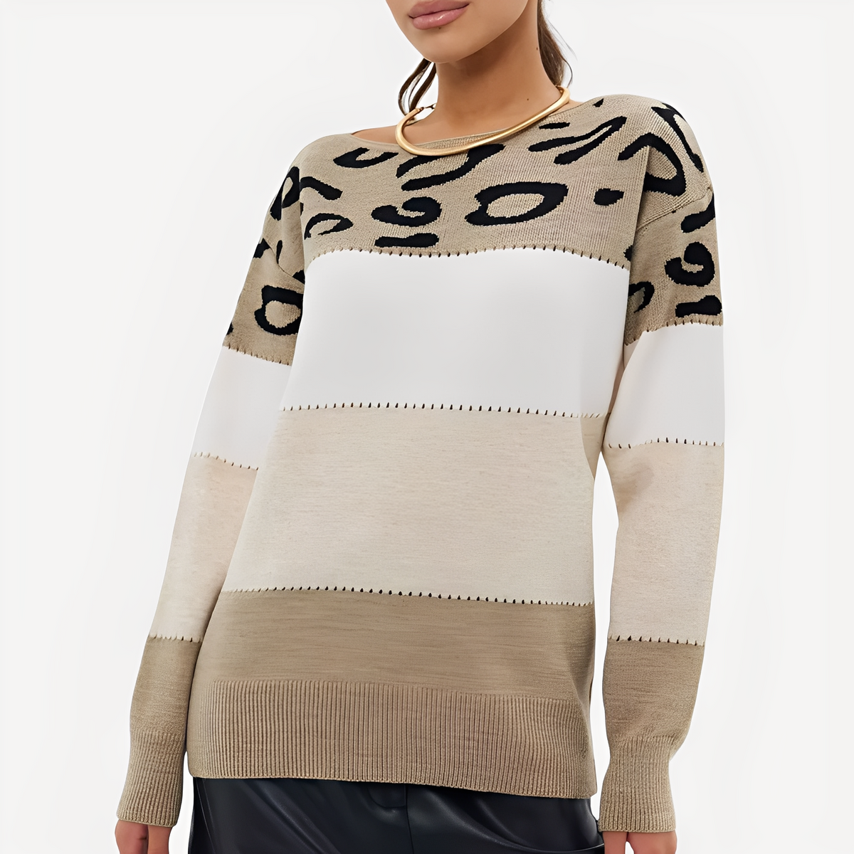 Anne - Stilvoller Pullover mit Muster