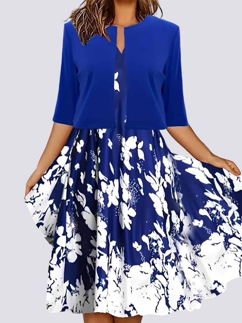 Jessica - Elegantes zweiteiliges Set mit langem Kleid für Damen
