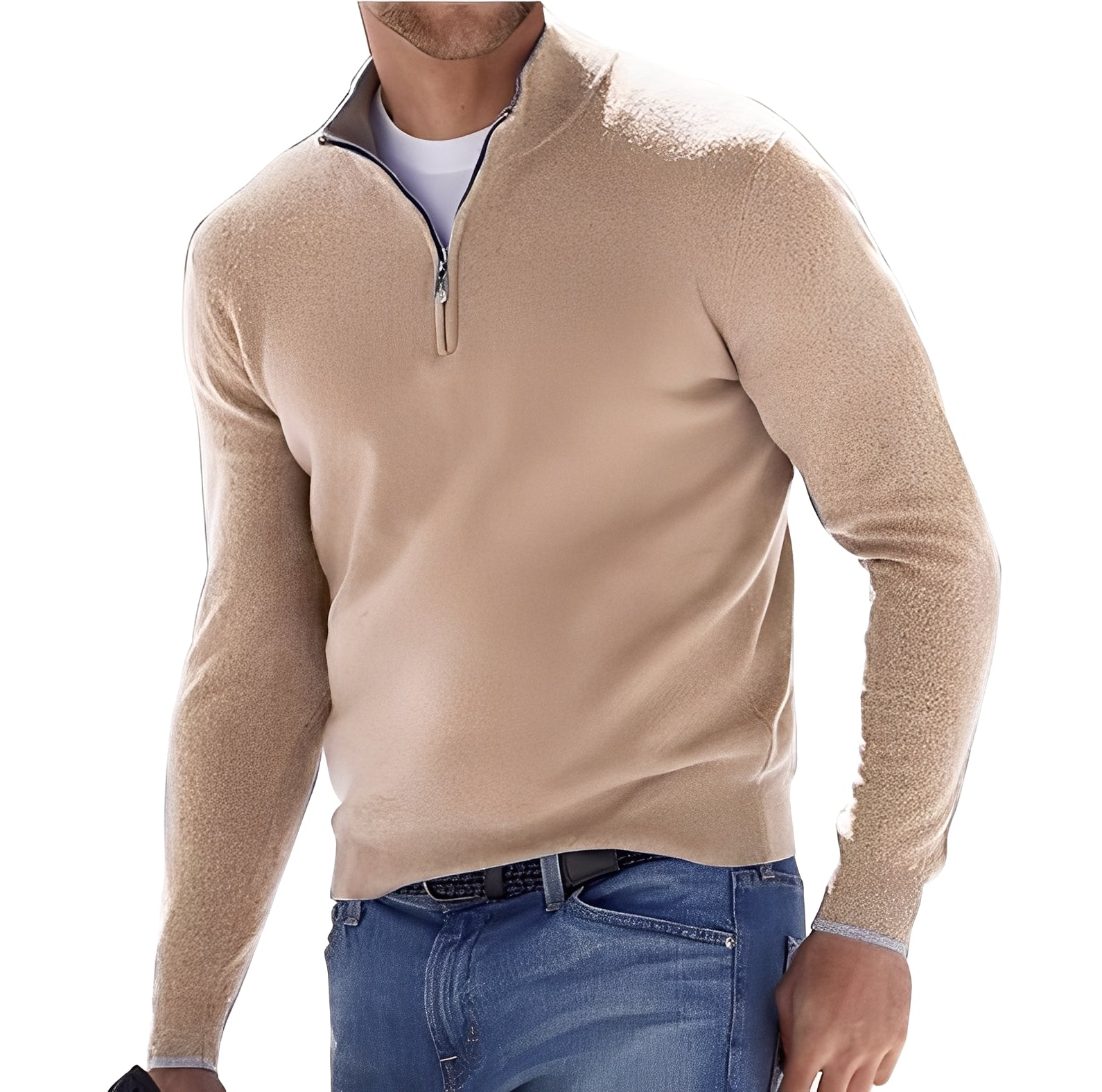 Ralph – Bequemer Herrenpullover mit Reißverschluss
