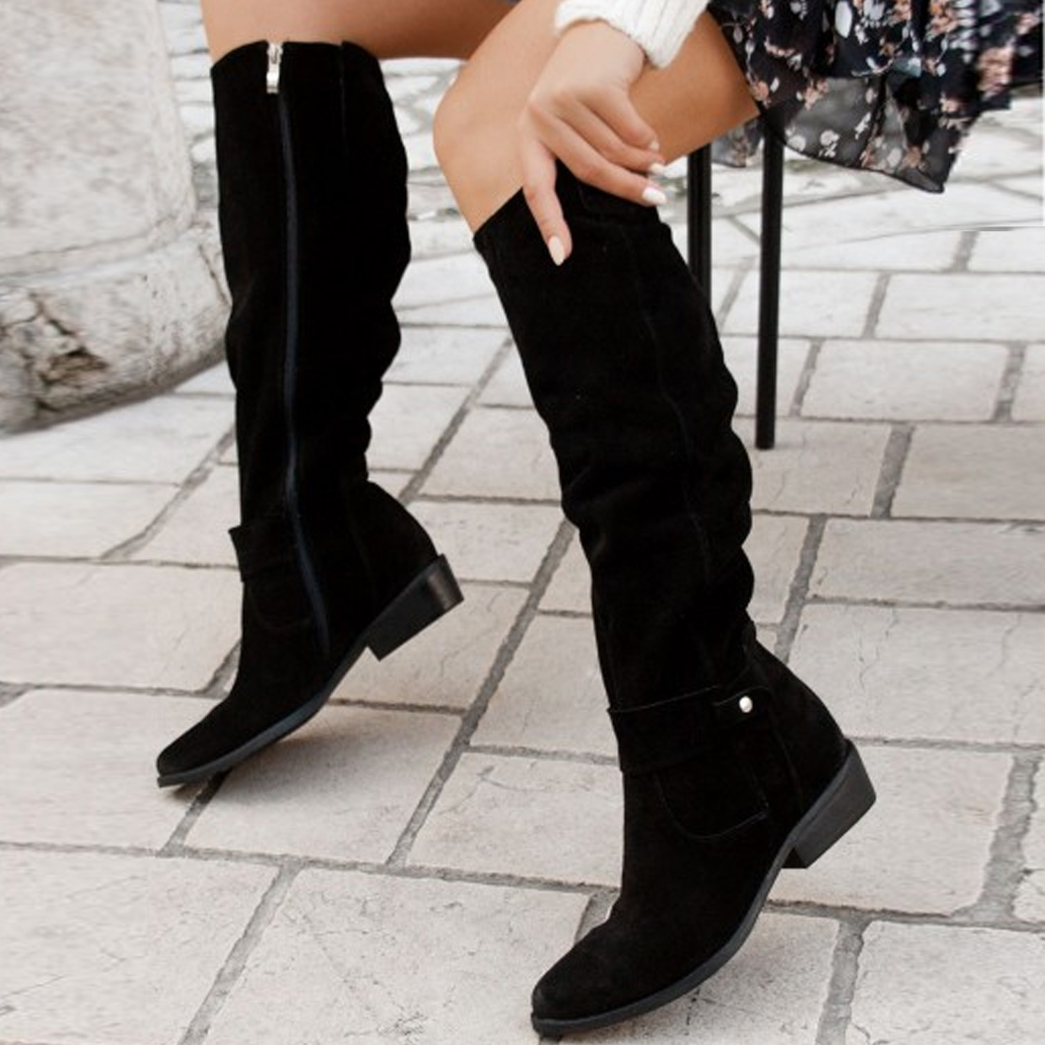 Terina - Legere Damenstiefel bis zum Knie