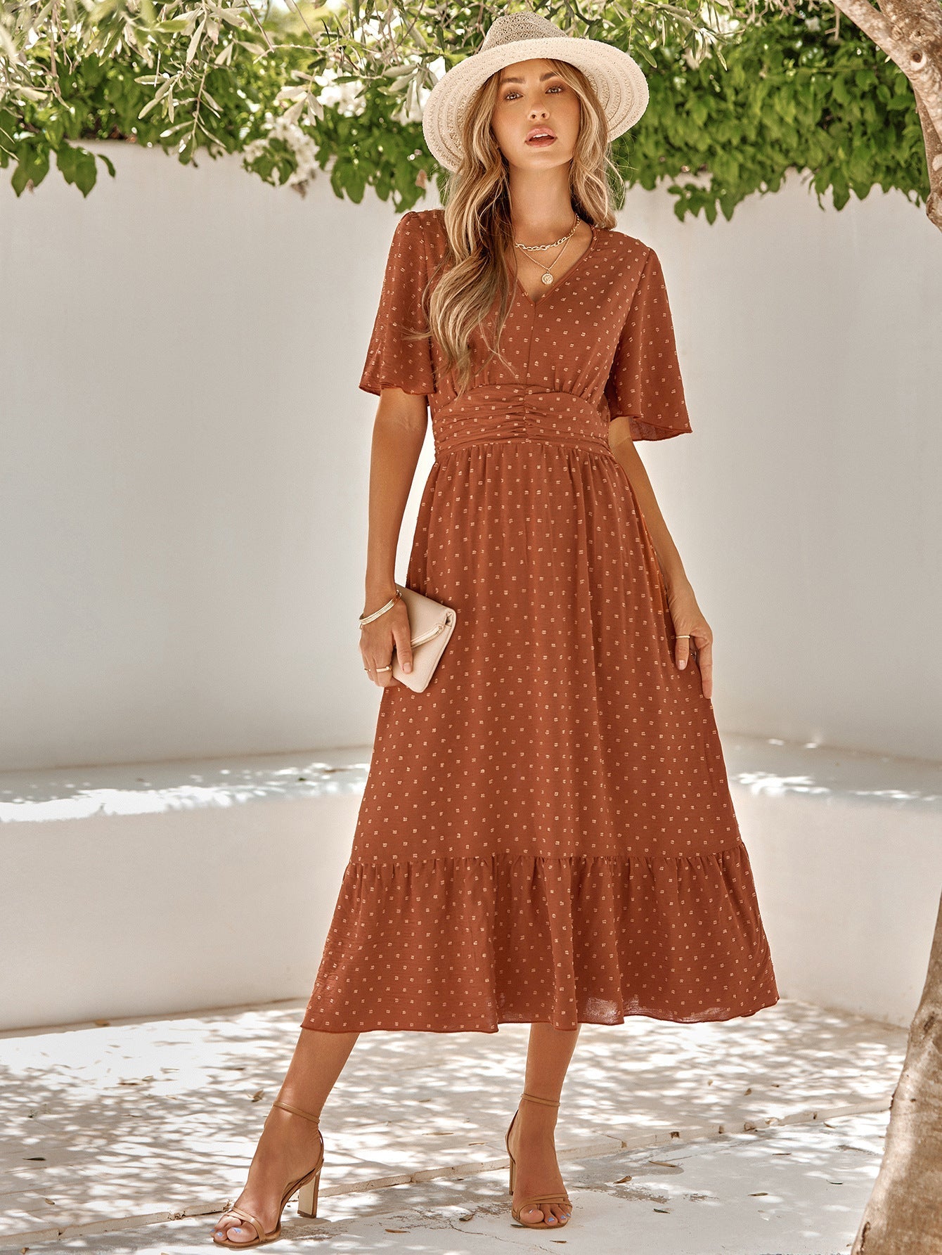 Keira - Damen-Wickelkleid mit Gürtel im schicken Design
