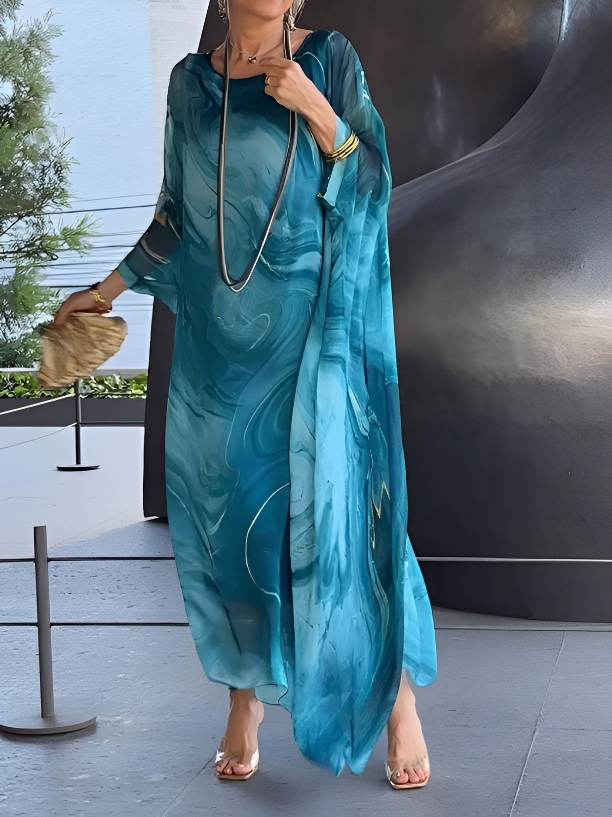 Christina - Elegantes Chiffonkleid für Damen
