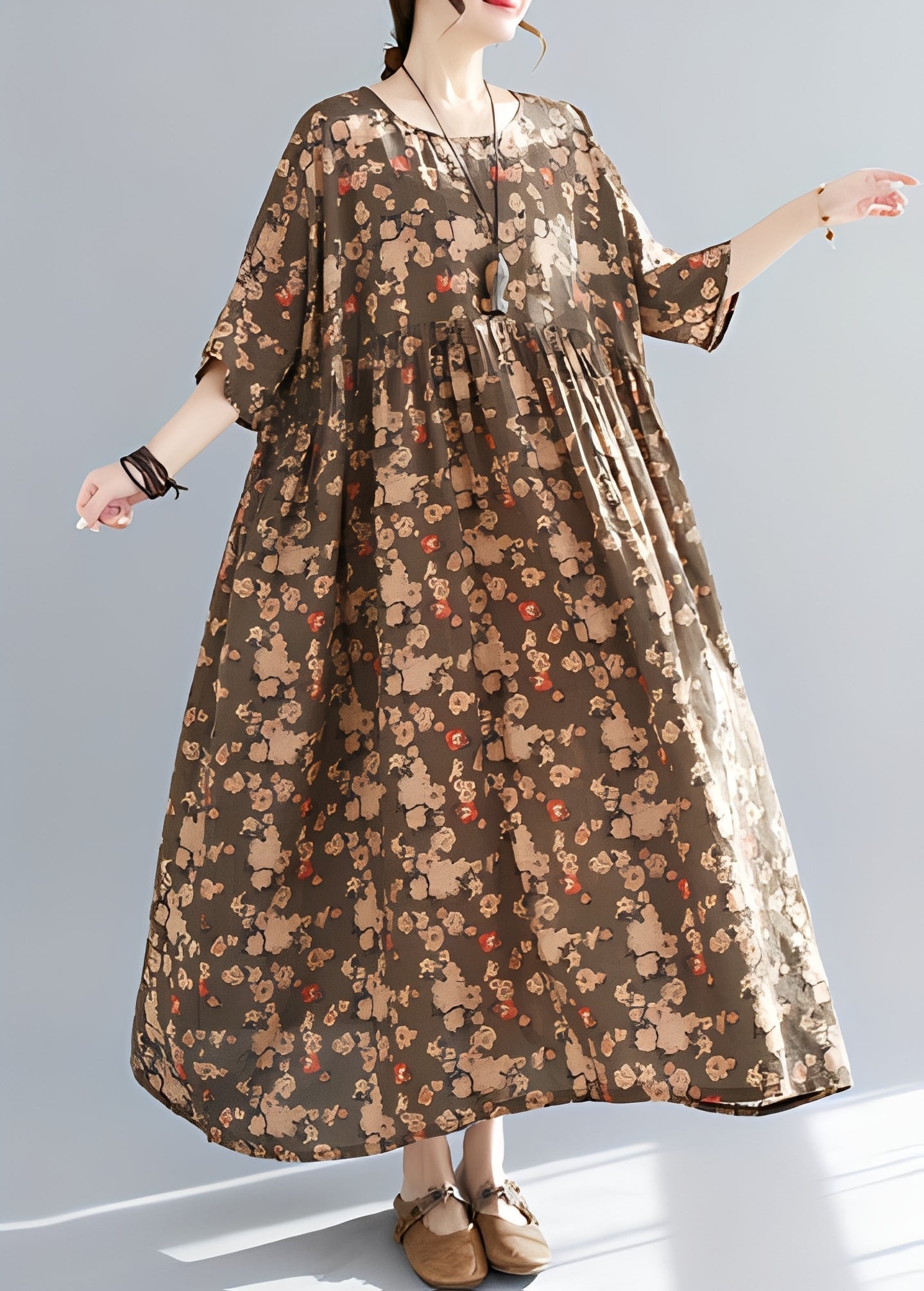 Mariam - Elegantes und lockeres Kleid mit weitem Saum für Frauen