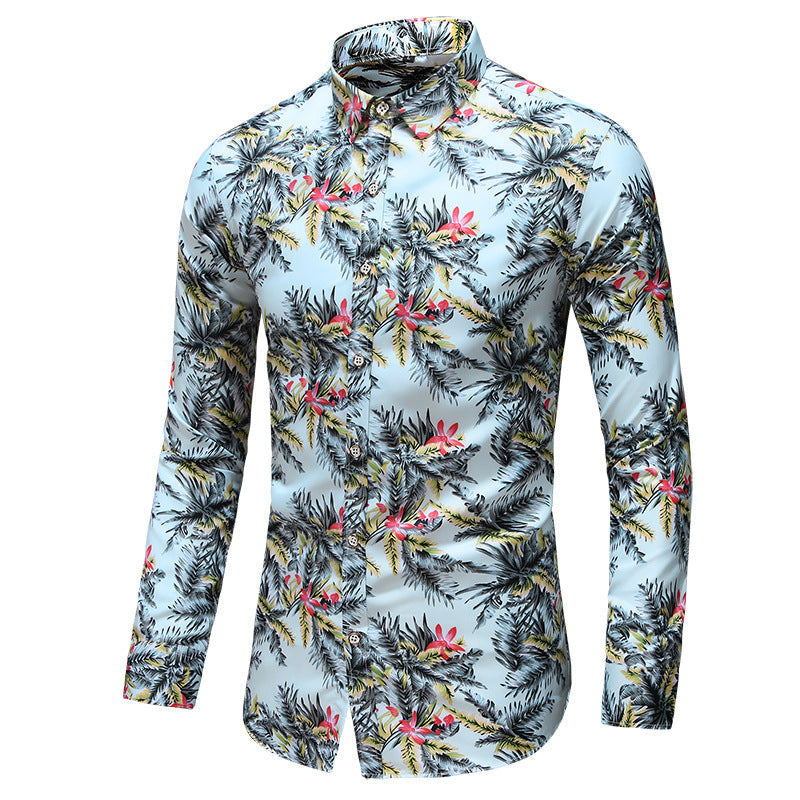 Dexter - Elegantes, bedrucktes Langarmhemd für Männer