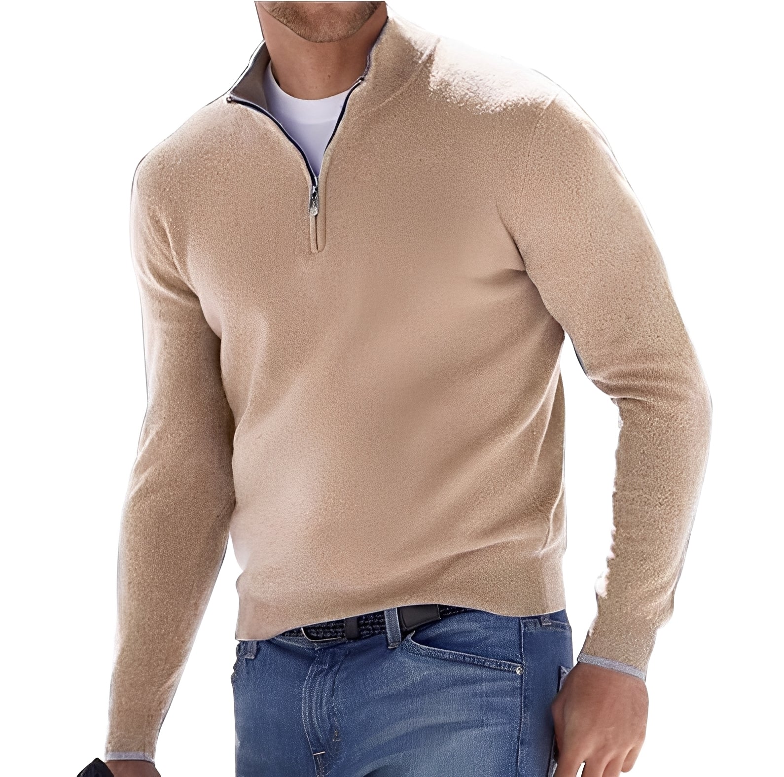 Eliott – Herrenpullover mit Reißverschluss und modernem Design