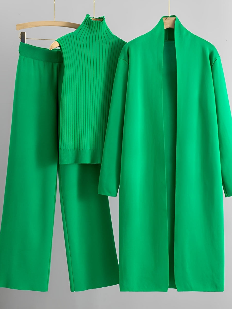 Angie - Schickes 3-teiliges Strickset für Damen