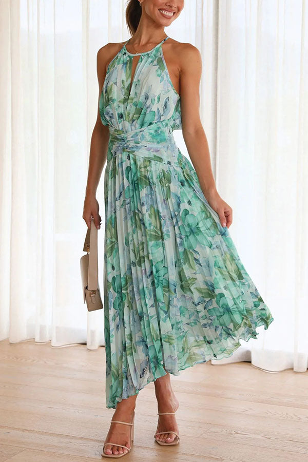 Abigail - Elegantes, geblümtes Maxikleid für Damen zum Schwingen