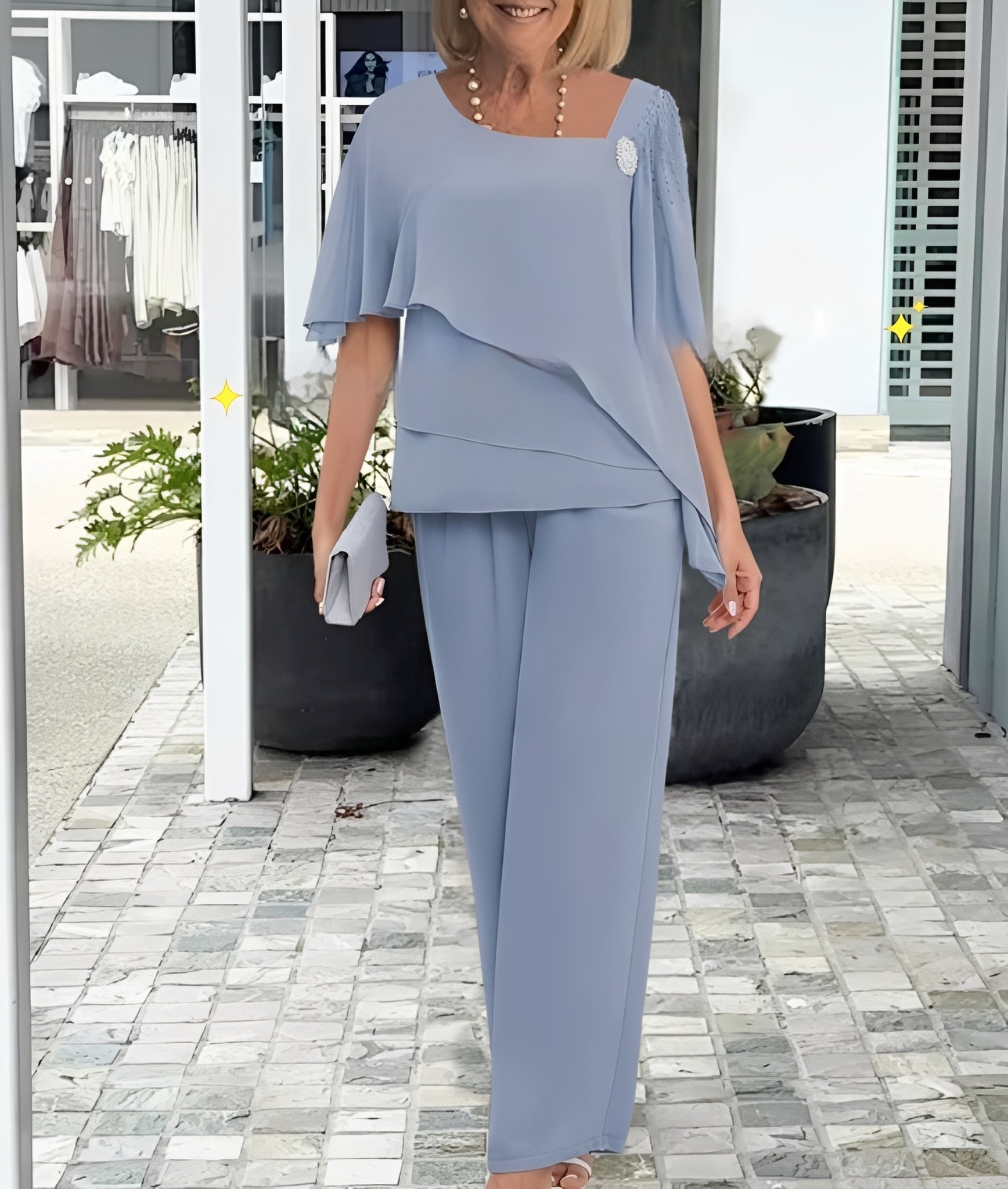 Leah - Elegantes und weites Zweiteiler-Set für Damen
