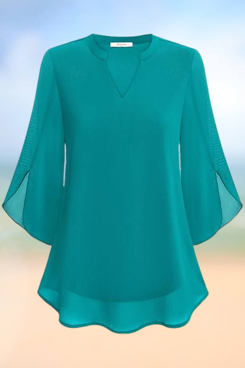 Celeste - Elegante Bluse mit offenen Ärmeln