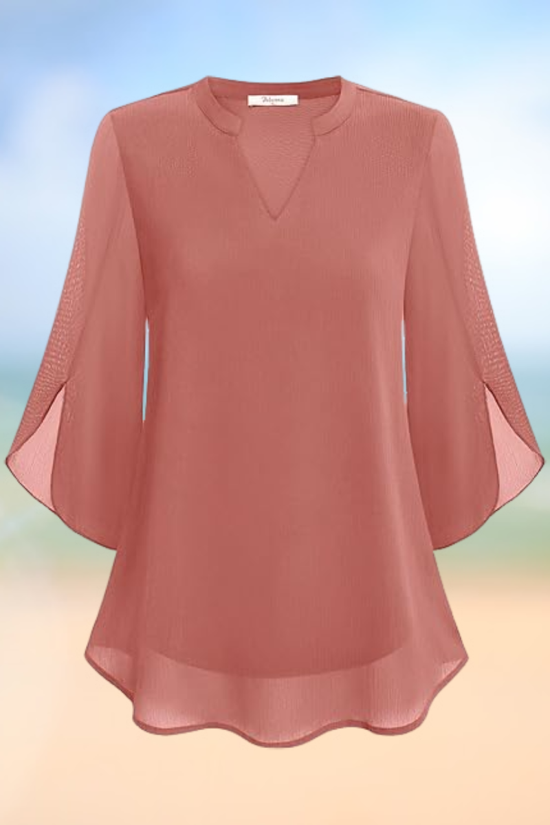 Celeste - Elegante Bluse mit offenen Ärmeln