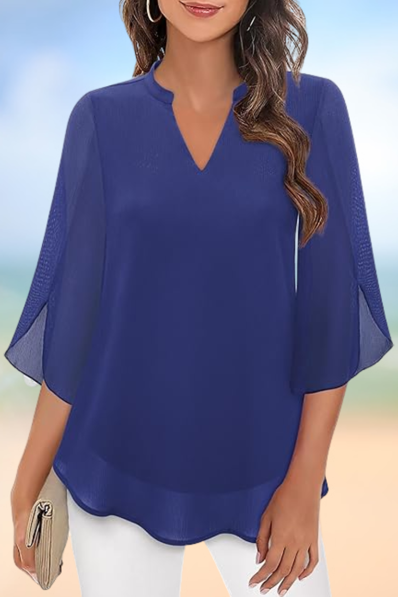 Celeste - Elegante Bluse mit offenen Ärmeln
