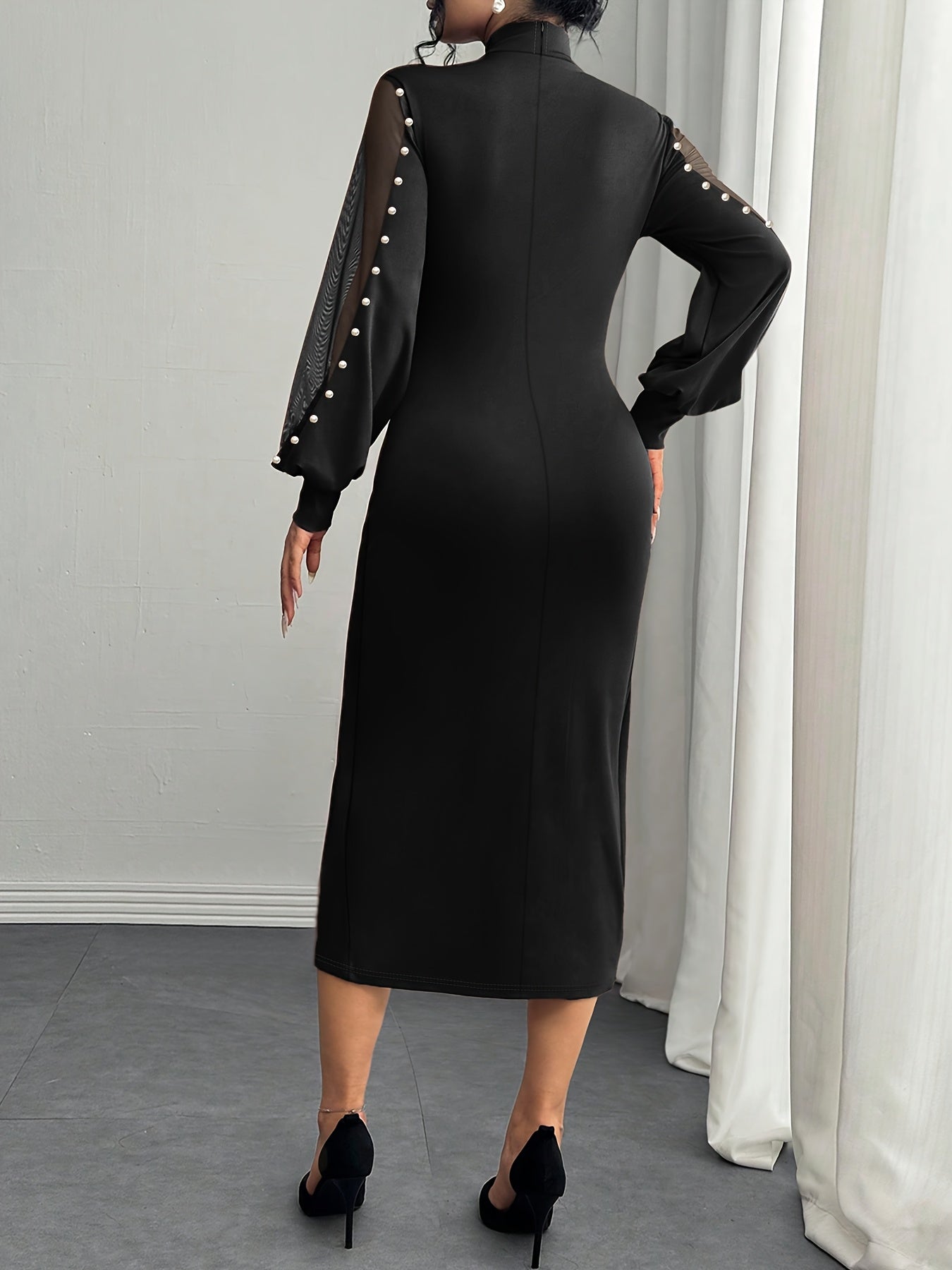 Genora – Stilvolles Formelles Kleid mit Fließenden Ärmeln