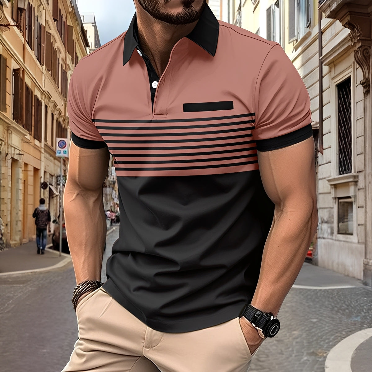 Thomas - Schickes Polo mit tailliertem Schnitt für Herren
