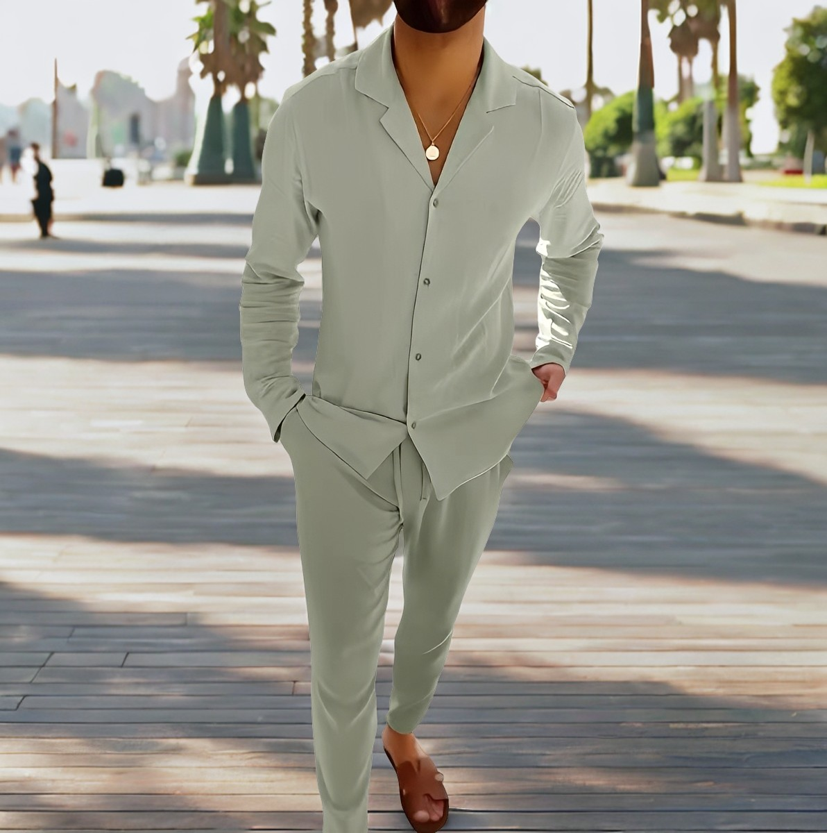 Joel - Bequemes Herren-Zweiteiler-Set im Einreiher-Design
