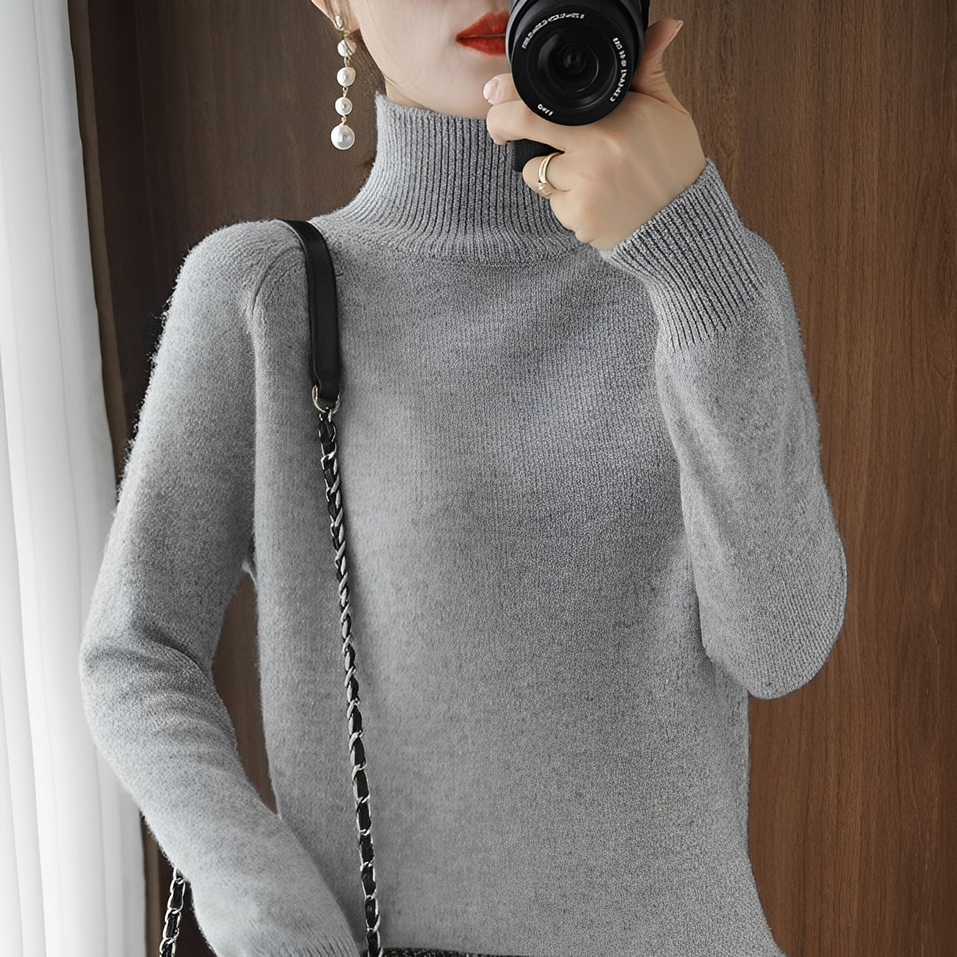Rachel - Eleganter Damenrollkragenpullover