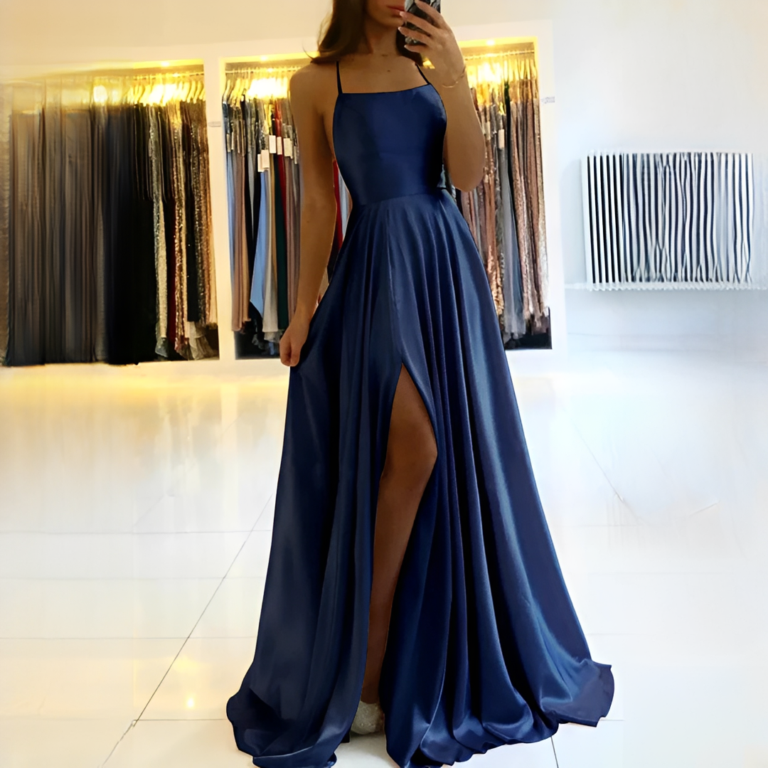 Shamcy - Elegantes Maxi-Kleid mit Schlitz