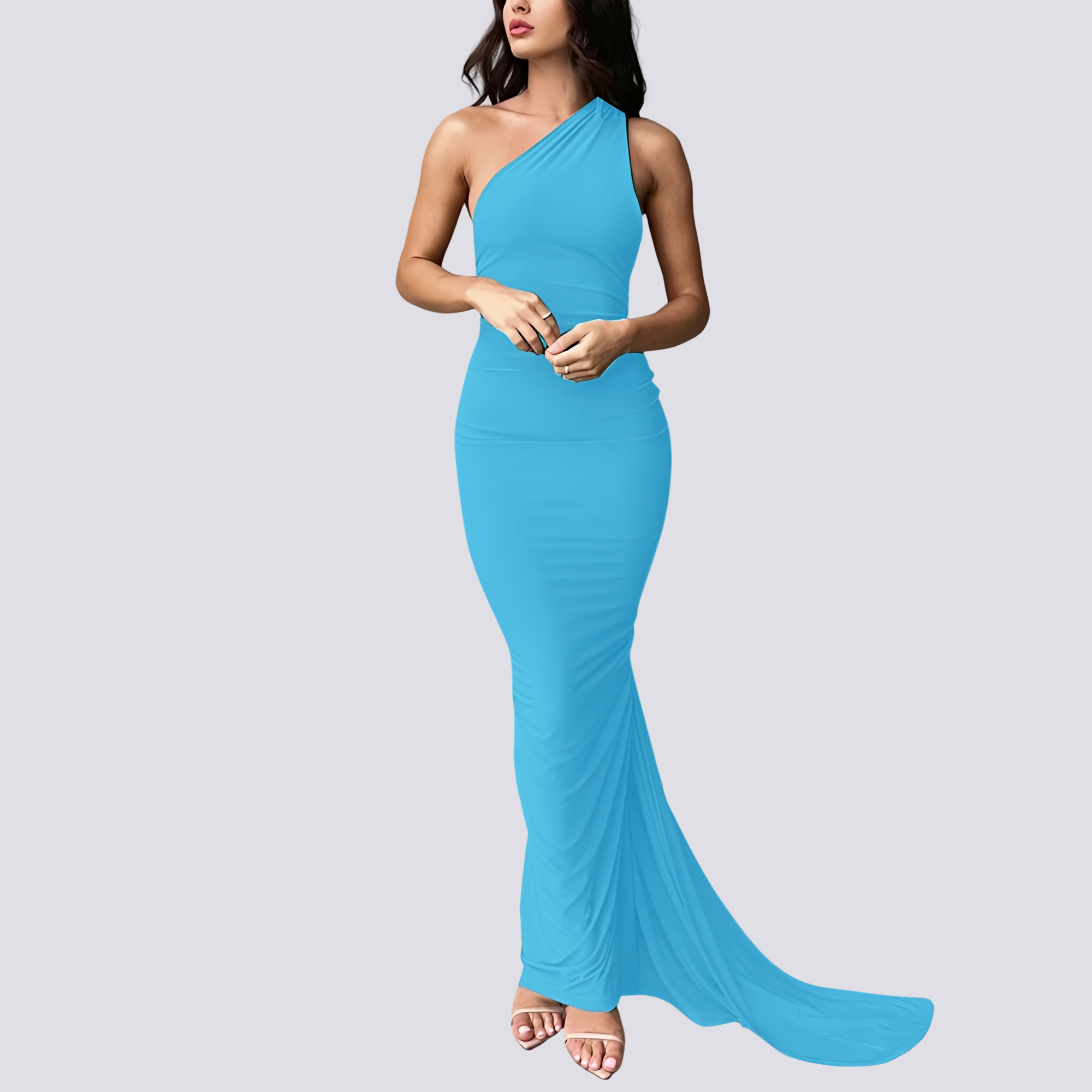 Martha - Elegantes, rückenfreies Damen-Plisseekleid