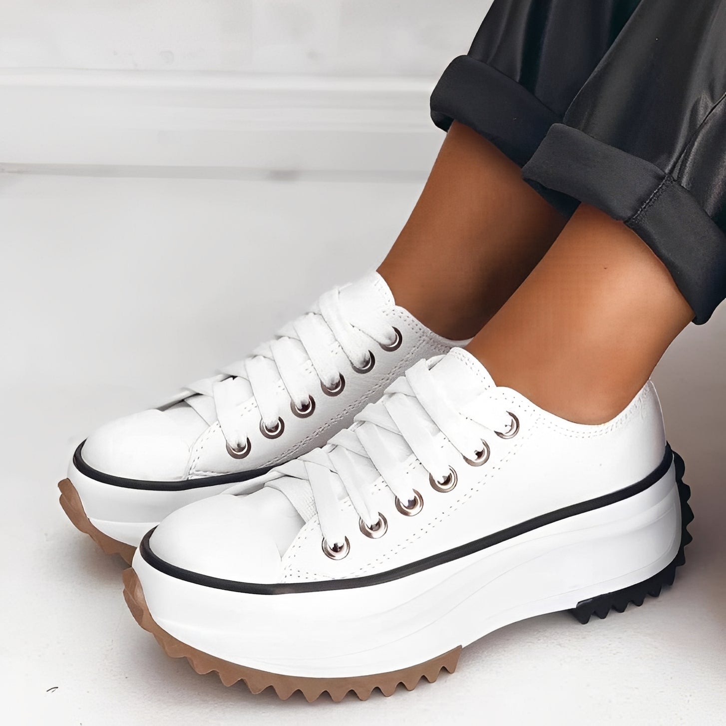 Caitlyn - Trendige Damenschuhe mit Plateau-Sohle