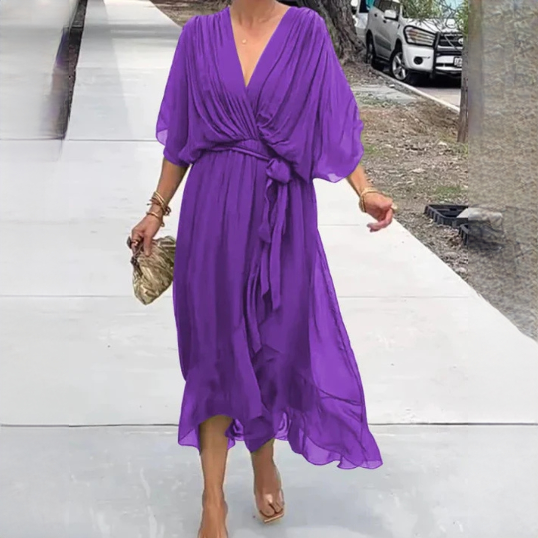 Demara - Elegantes V-Kleid für Damen