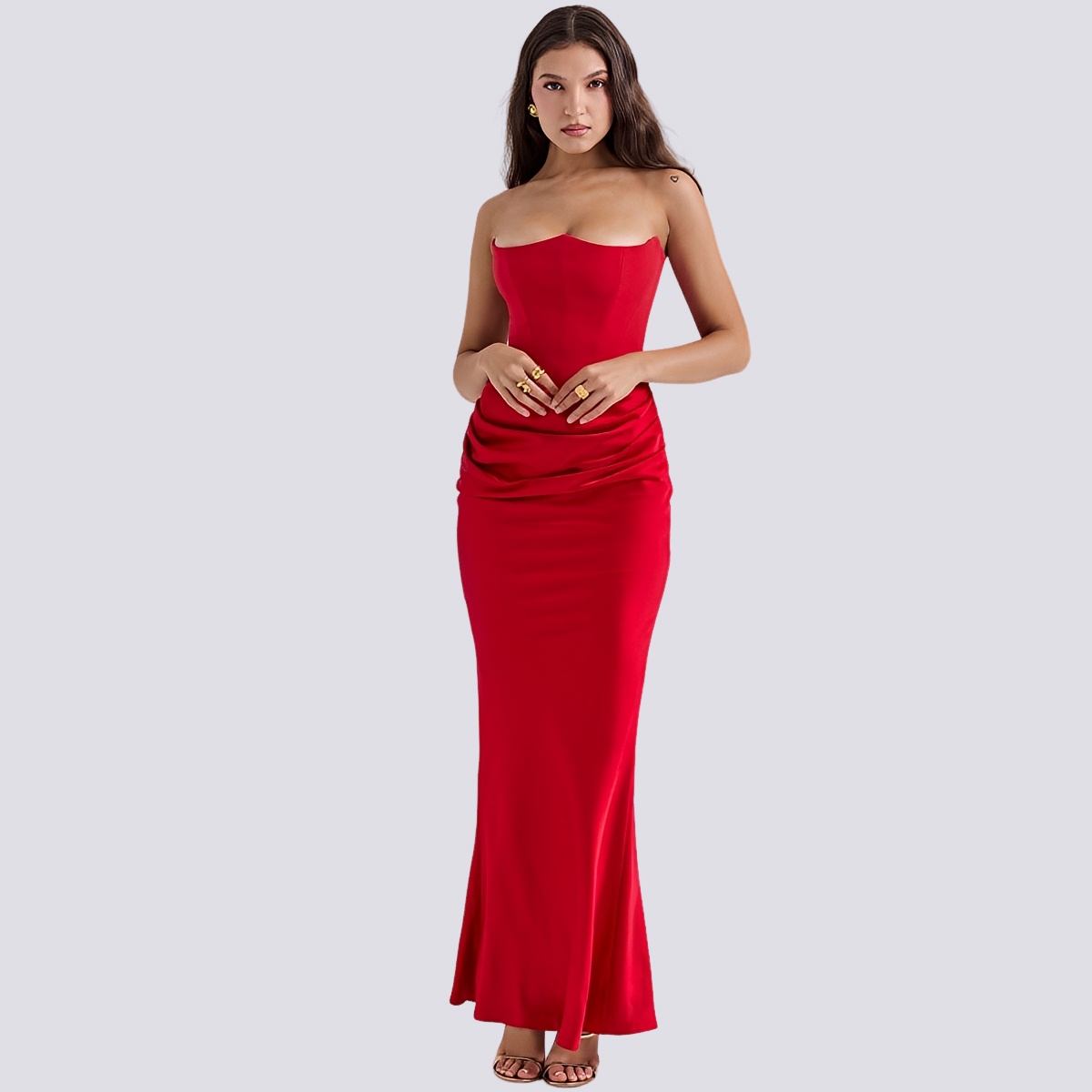 Sally - Stilvolles Korsettkleid für Damen mit schulterfreier Gestaltung
