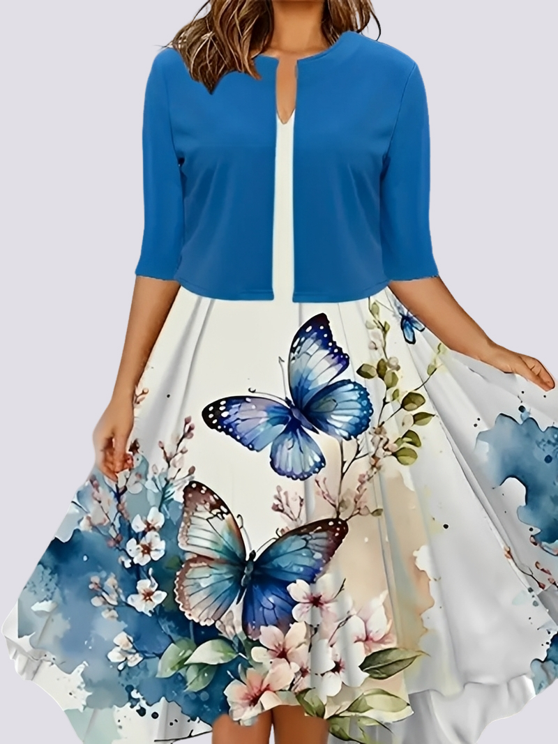 Jessica - Elegantes zweiteiliges Set mit langem Kleid für Damen
