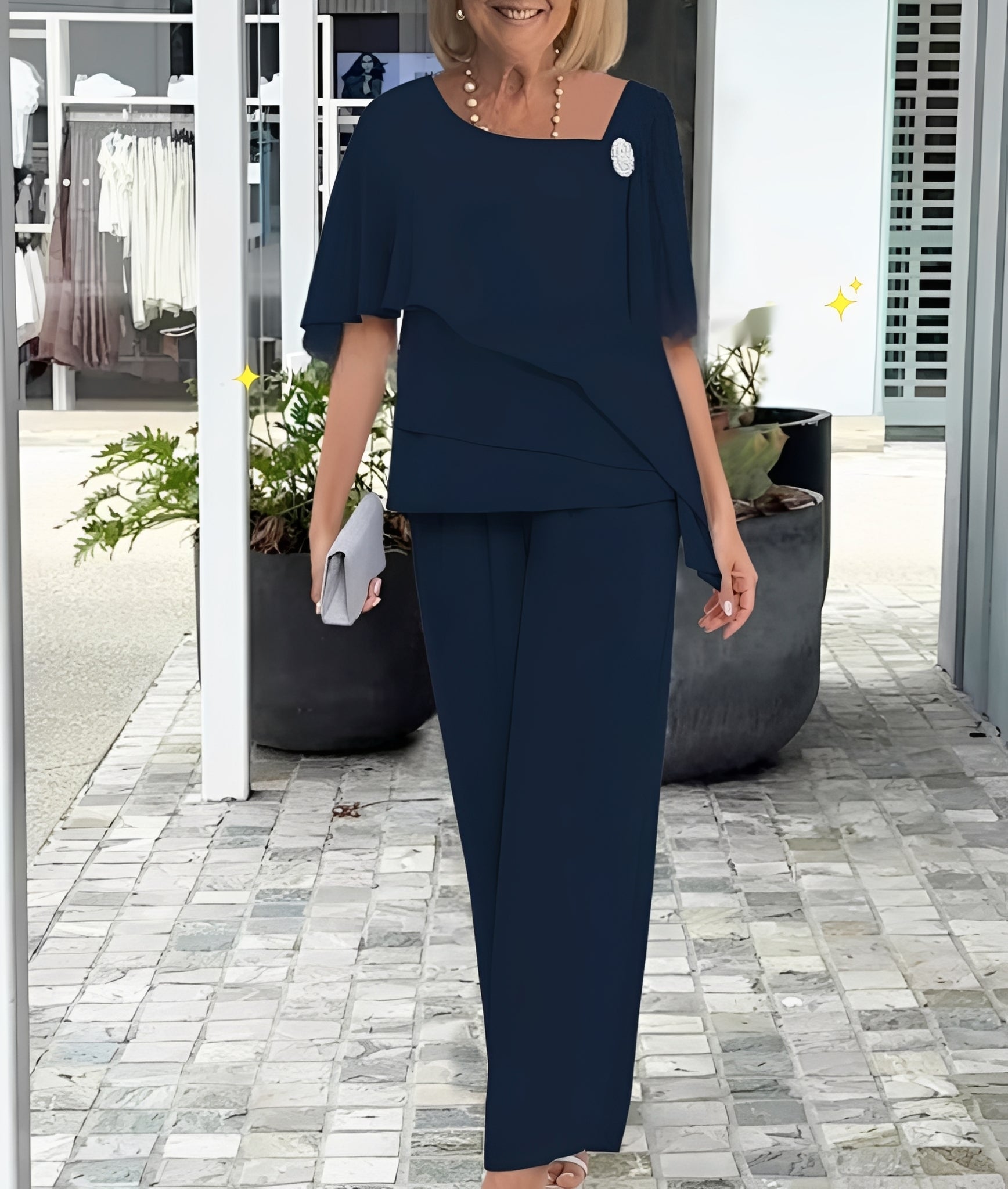 Leah - Elegantes und weites Zweiteiler-Set für Damen