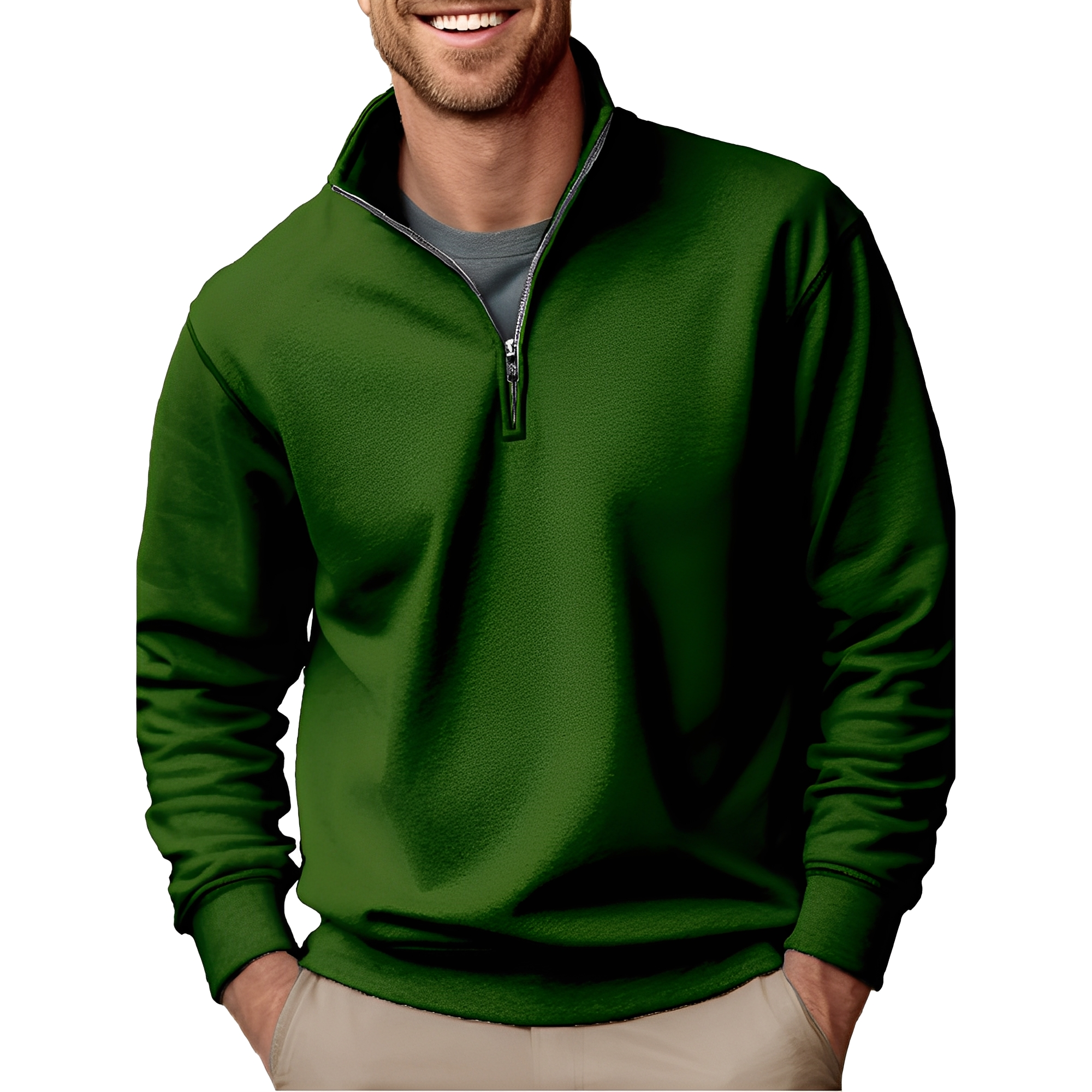 Edgar - Lässiger, leichter Pullover mit Reißverschluss für Herren