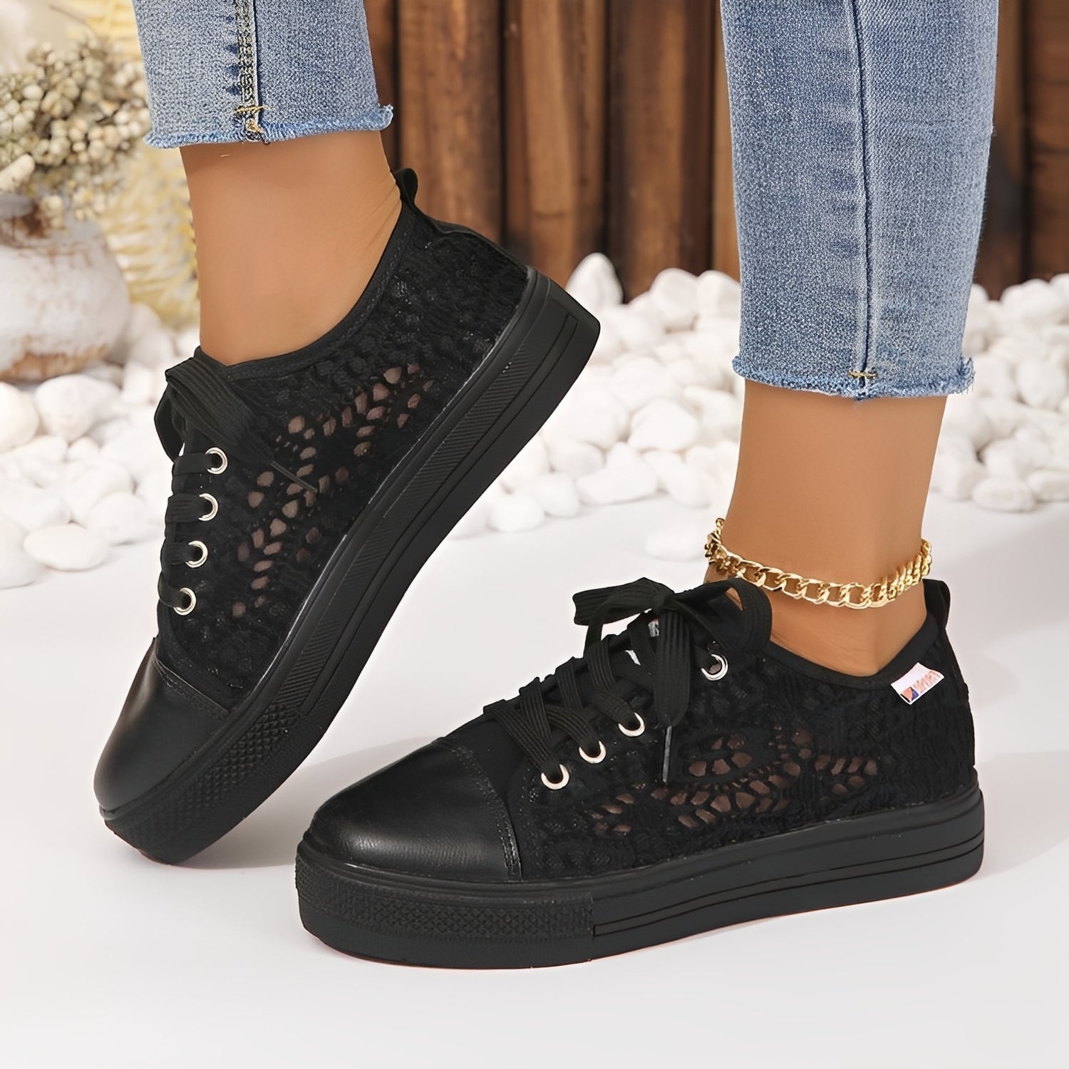 Jesse - Legere Schnürsneaker mit Plateausohle für Damen