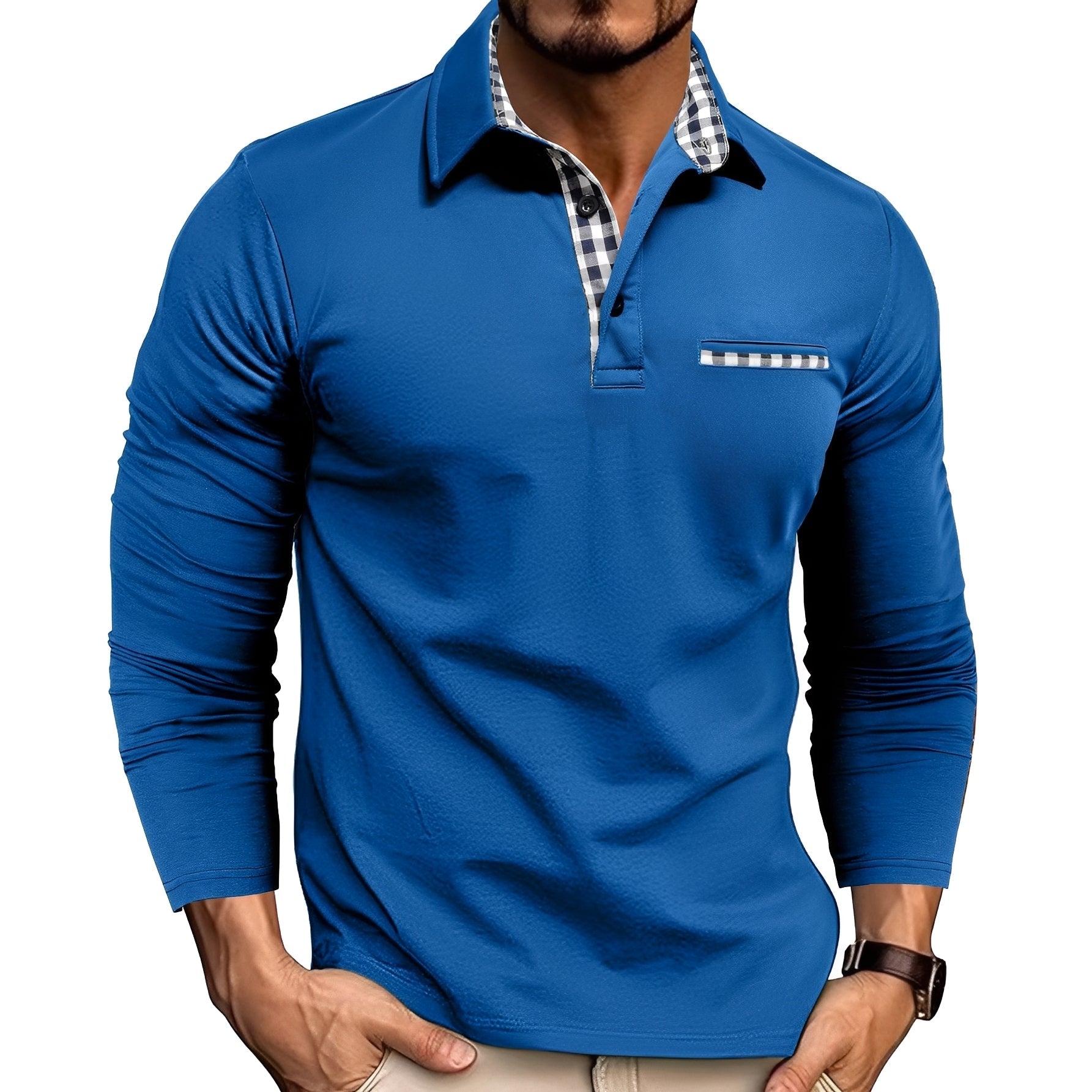 Rupert - Entspanntes Langarm-Poloshirt für Männer