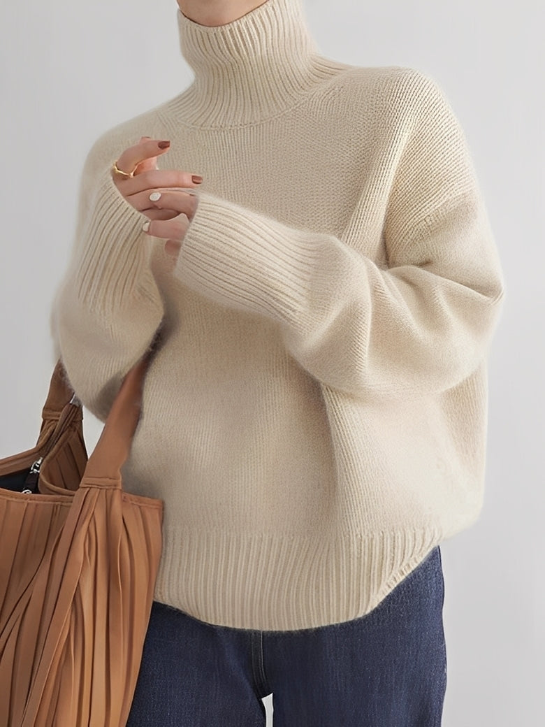 Gloria - Damen-Rollkragenpullover aus feiner Wolle