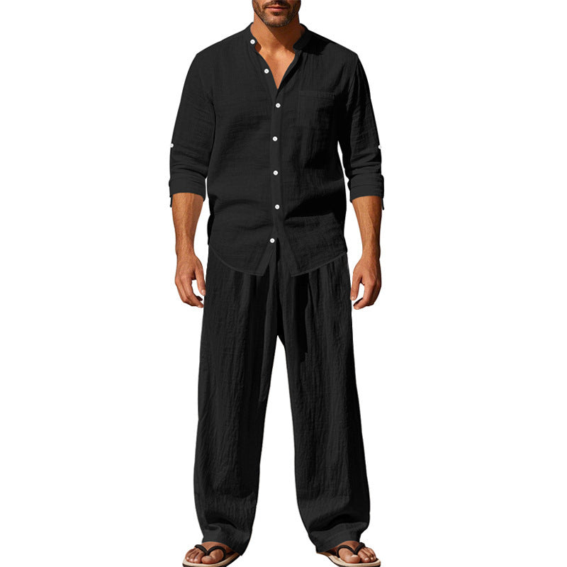 Gerald - Komfortables Set aus Langarmshirt und Hose für Herren